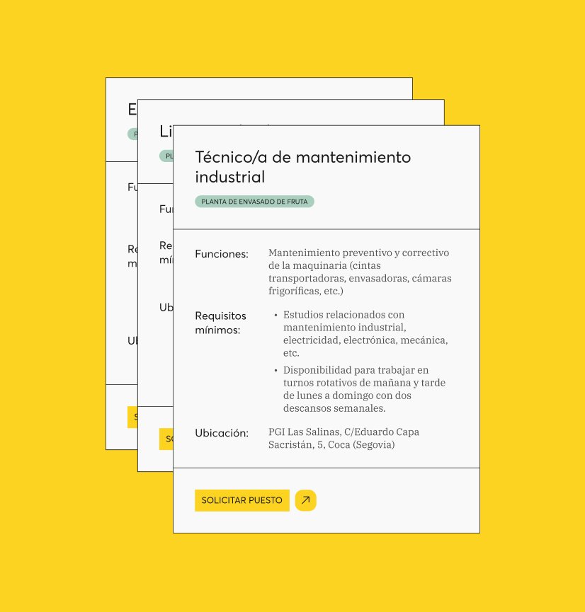 Tarjetas de ofertas de empleo de El Pinar