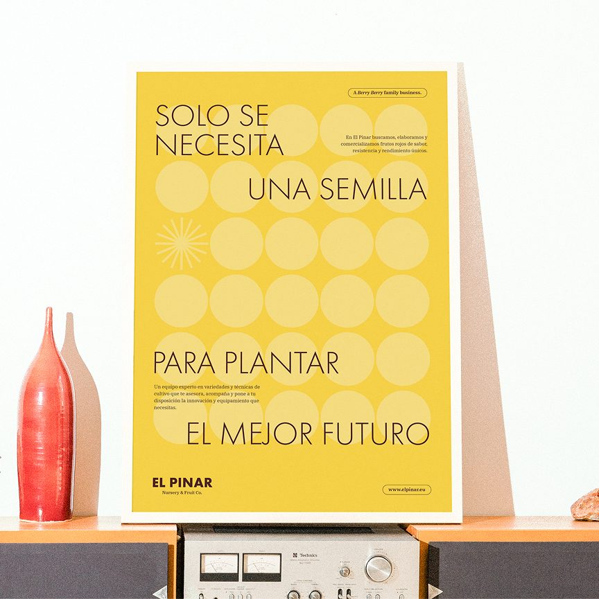 Poster de El Pinar sobre giradiscos