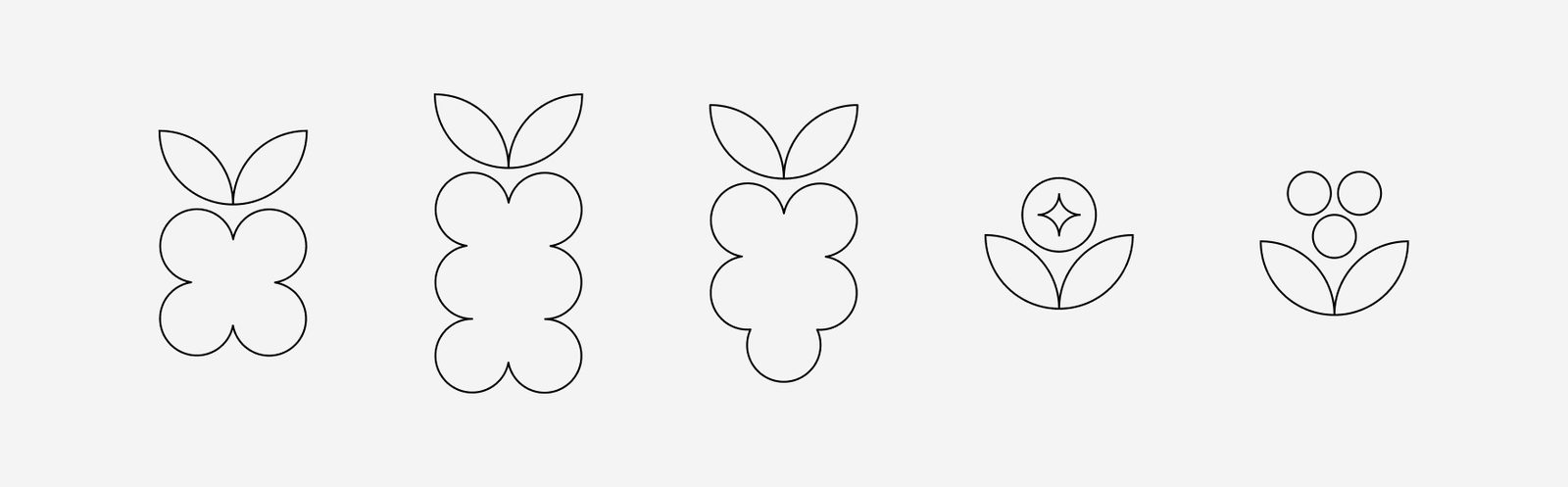 Iconos de frutos de El Pinar